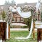Wedding Arch Draping Fabric,2 Panel 28" x 19Ft White Wedding Arch Drapes Sheer Backdrop Curtain for Wedding Ceremony Party Ceiling Decor